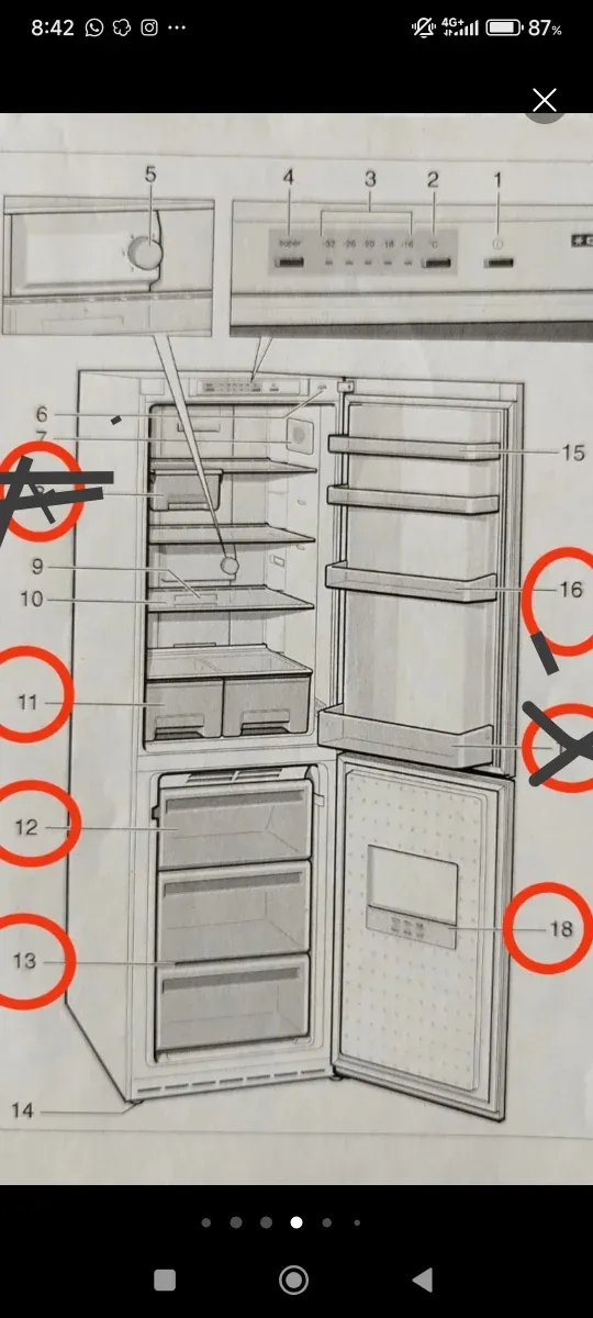 Repuestos frigorífico Siemens