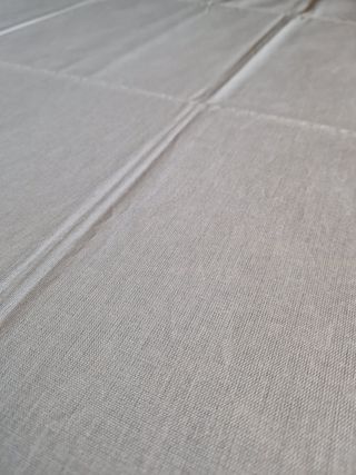 Coppia lenzuola in cotone cucite a mano nuove