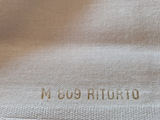 Coppia lenzuola in cotone cucite a mano nuove