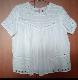 Blusa blanca verano Vestido Mono