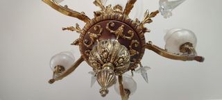 Araña Antigua Bronce - negociable