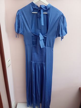 Vestido midi azul de Sfera
