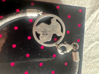 Pulsera Tous plata y cuero marron