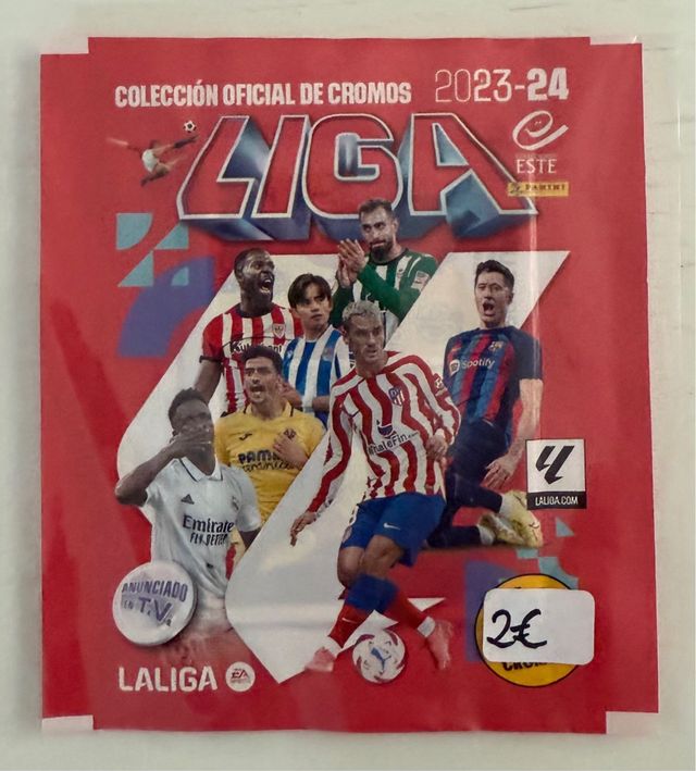 Sobre de cromos sin abrir Liga Este 23/24y