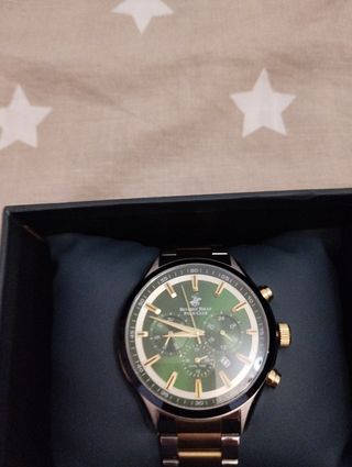 Reloj Beverly Hills Polo Club - Dorado-Verde