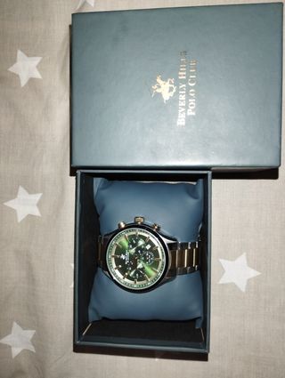 Reloj Beverly Hills Polo Club - Dorado-Verde