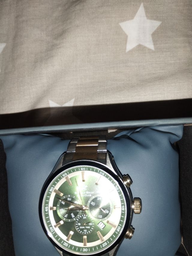 Reloj Beverly Hills Polo Club - Dorado-Verde