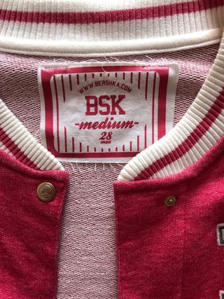 Chaqueta béisbol Bershka rosa M