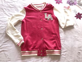Chaqueta béisbol Bershka rosa M