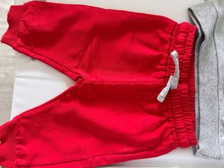 Completo Neonato 1-3 mesi Rosso Grigio