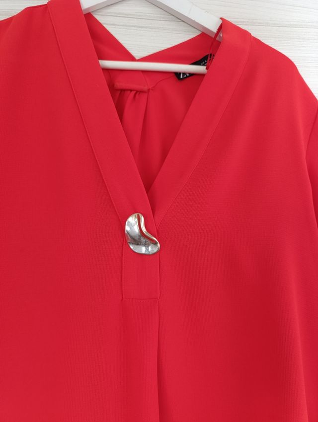 Blusa Zara arancione tg S