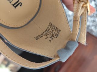 Sandalias tacón azul 42