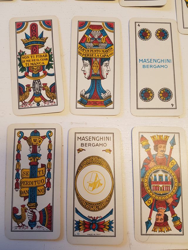 Masenghini 40 carte Venete N.16 Mazzo epoca 70'
