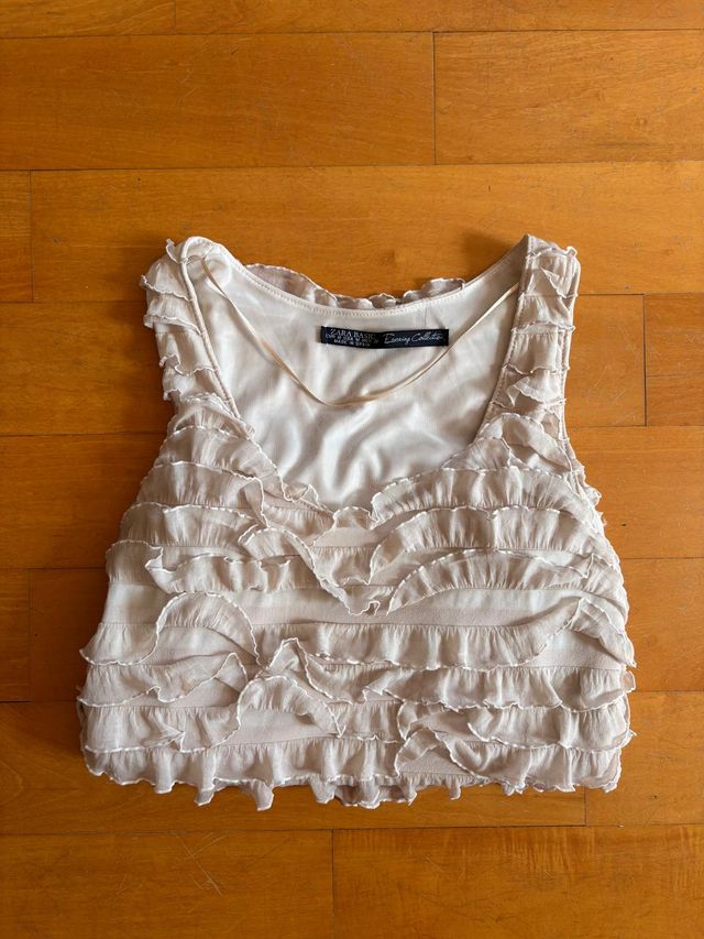 Abito Zara beige M - senza maniche