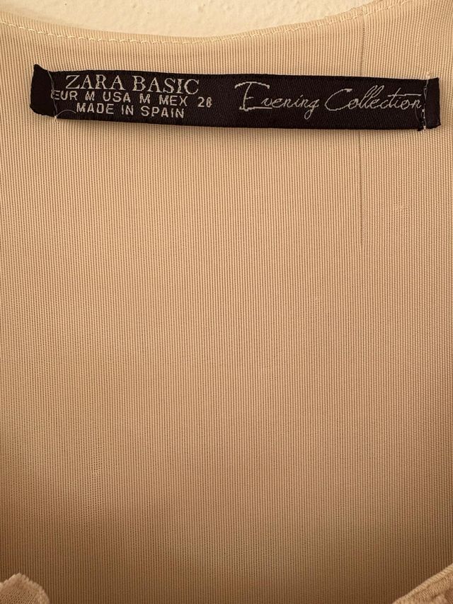 Abito Zara beige M - senza maniche