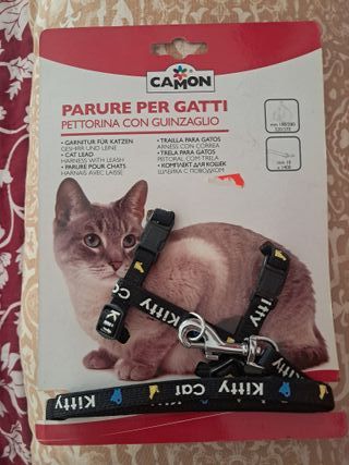 Pettorina e Guinzaglio per Gatti Camon Kitty