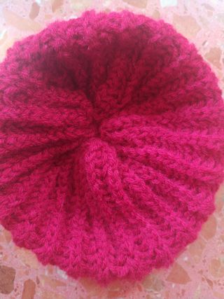 Gorro de lana rojo