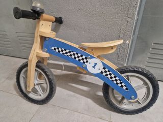 Mini bici madera sin pedales
