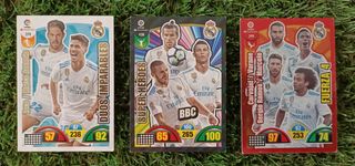 Lote de 3 cromos del Real Madrid Adrenalyn XL 2017