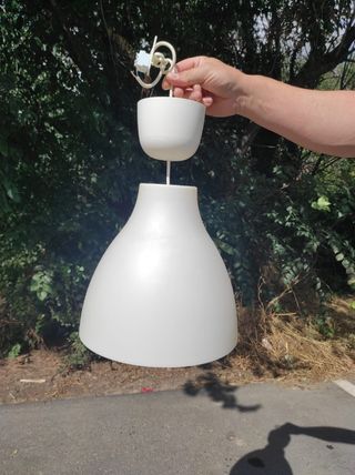 Lampara techo blanca de plástico