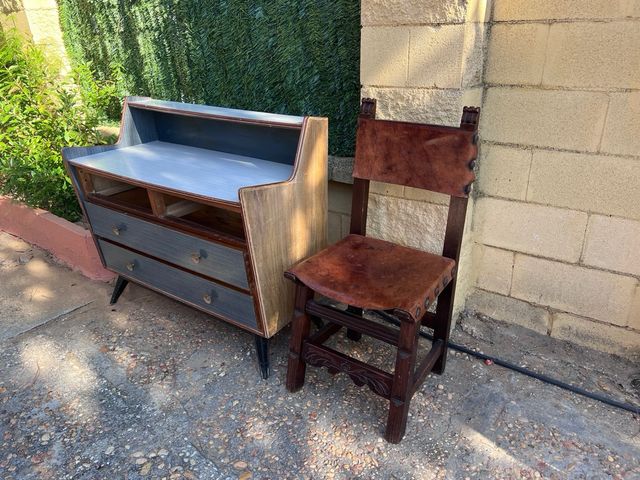 Cómoda vintage años 50, sin cajones superiores