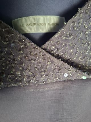 Top seda Purificación García - Lila