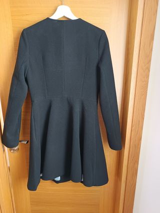 Abrigo negro mujer talla M