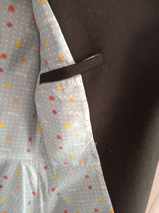 Abrigo negro mujer talla M