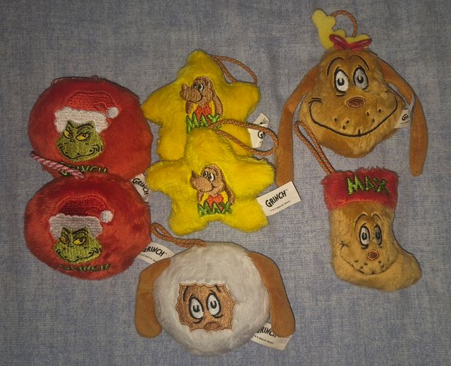 6 Pupazzi Grinch Natale ( Senza scatola )