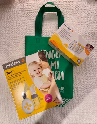 Sacaleches Medela Solo Eléctrico+pack 3 biberones