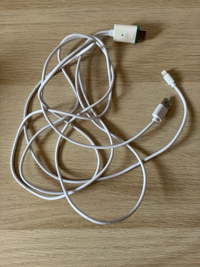 Cable AV Lightning HDMI MiraScreen LD8X nuevo