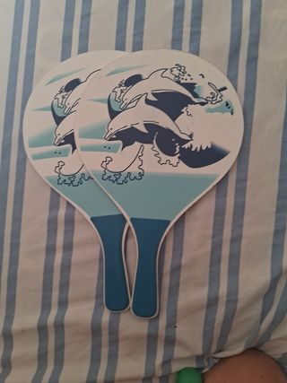 Raquetas playa + 4 pelotas