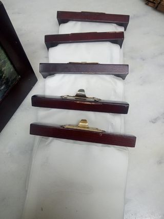 Caja CD madera lacada marrón