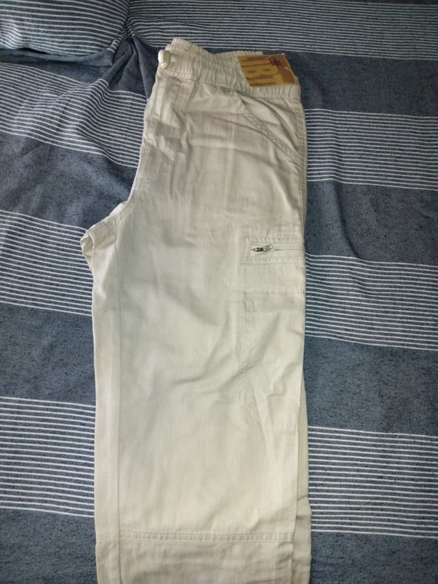 Pantalón niño talla 12 beige