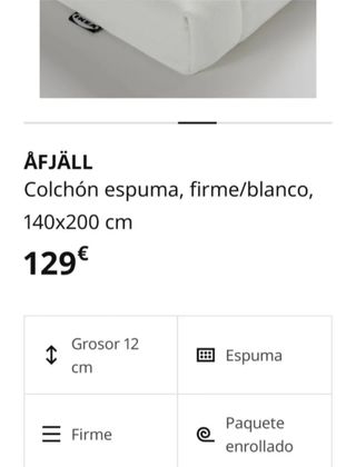 Somier blanco con colchón
