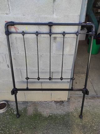 Cabecero forja antiguo negro