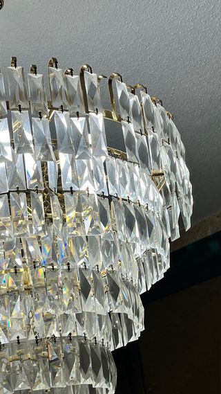 Lámpara Bohemia Cristal Dorado