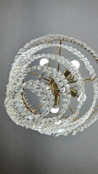 Lámpara Bohemia Cristal Dorado