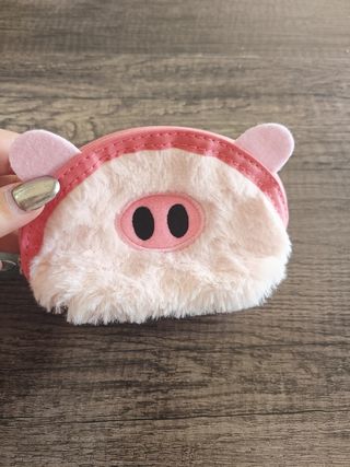 Monedero cerdito rosa