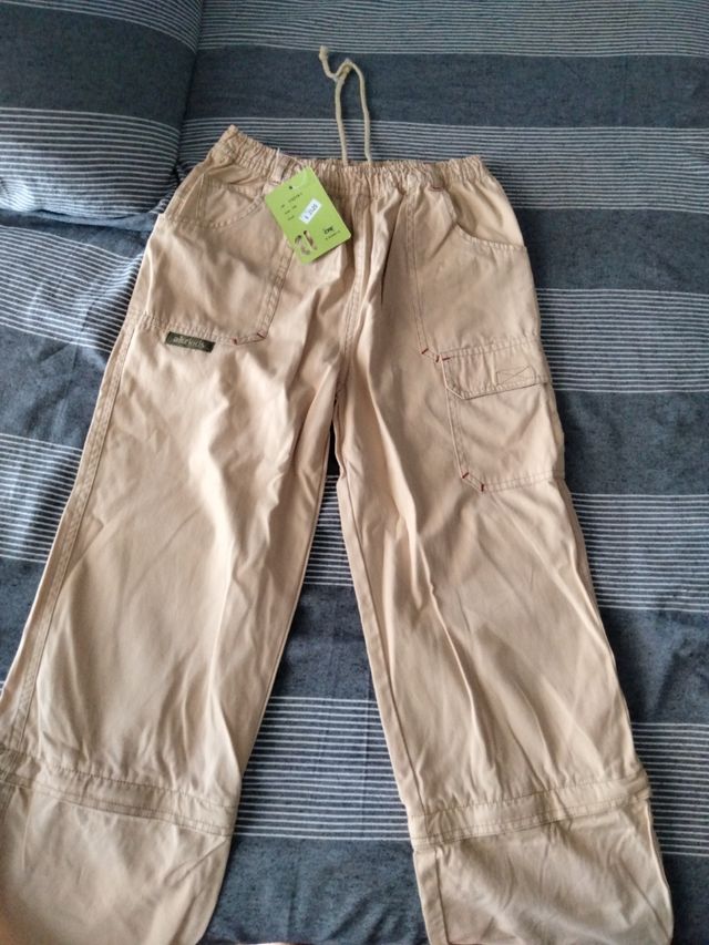 Pantalones beige niño -talla 14