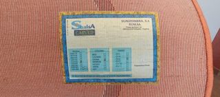 Alfombra salón - Beige y naranja