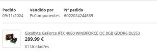 Gigabyte RTX 4060 Windforce OC 8GB