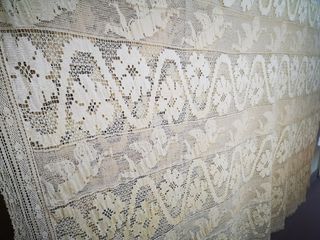 Coperta uncinetto beige cotone