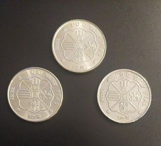 (3) 100 Ptas  1966/67-68-70 Franco  SC