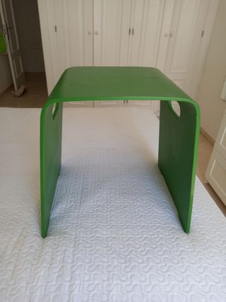 Mesa auxiliar verde - Madera