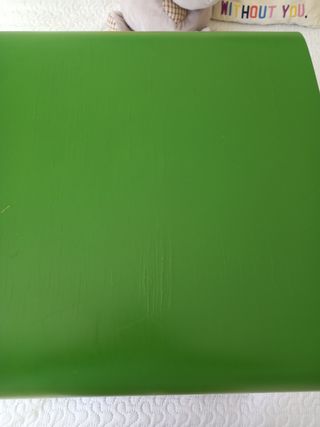Mesa auxiliar verde - Madera