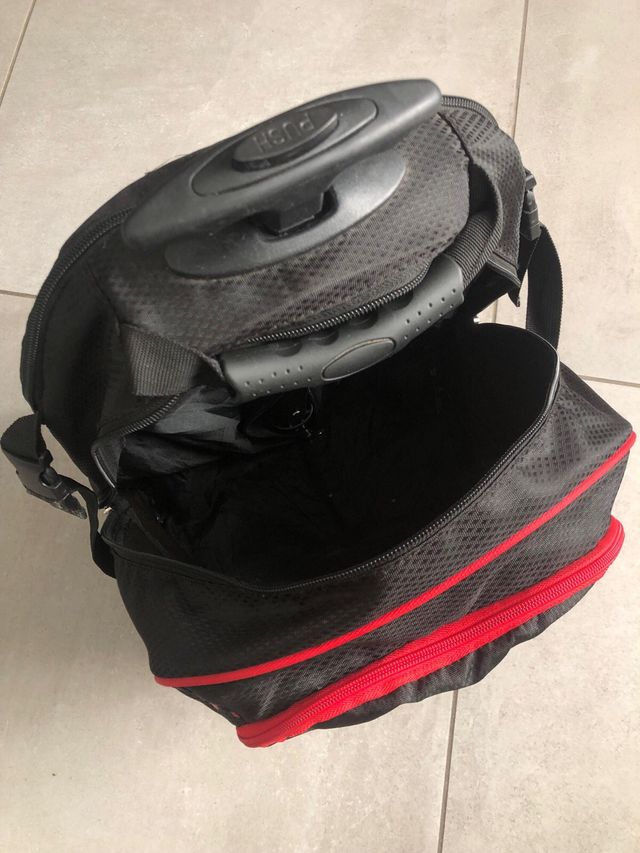 Trolley Zaino PRO-GEST nero/rosso