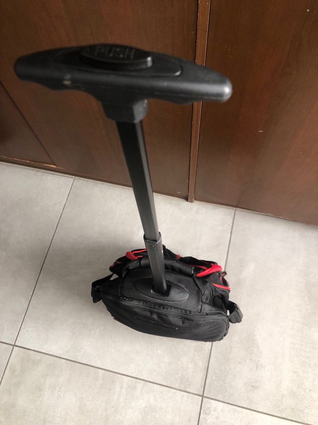 Trolley Zaino PRO-GEST nero/rosso