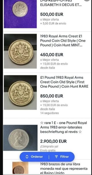 Libra británica 1983