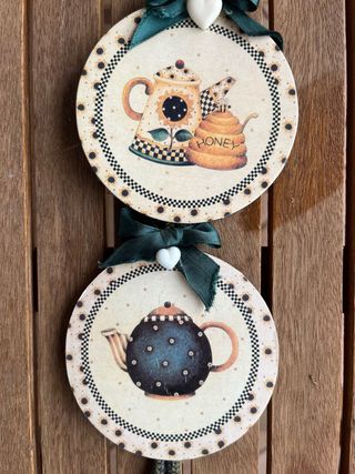 2 Medaglioni Tea - Decorazione Muro